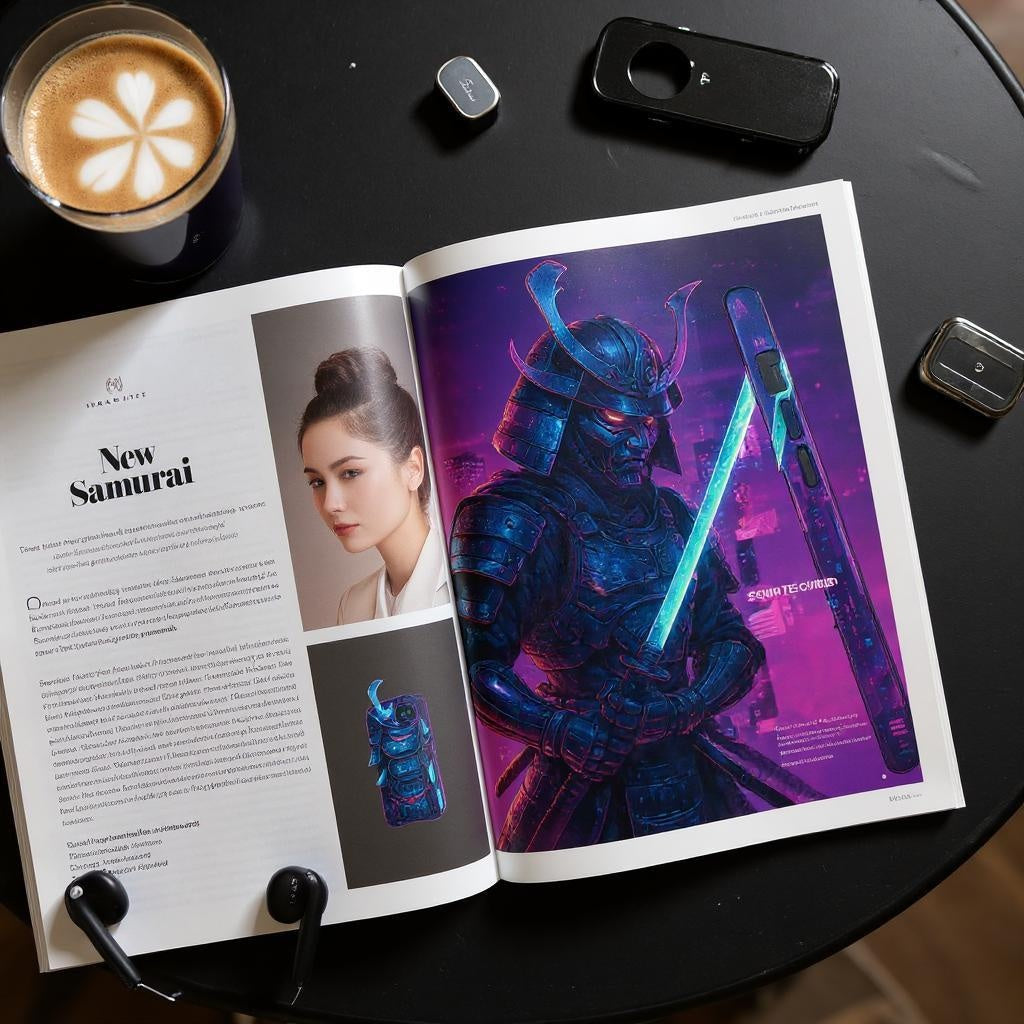 Samurai Neon Armor Case for iPhone