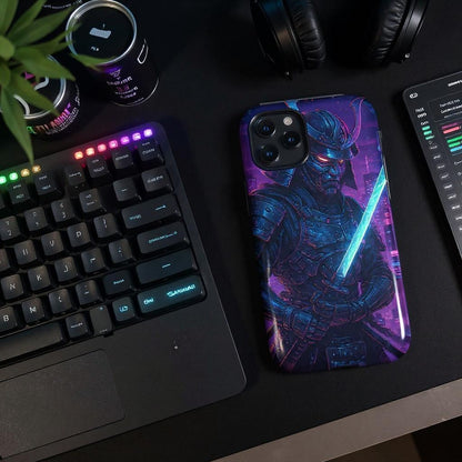 Samurai Neon Armor Case for iPhone