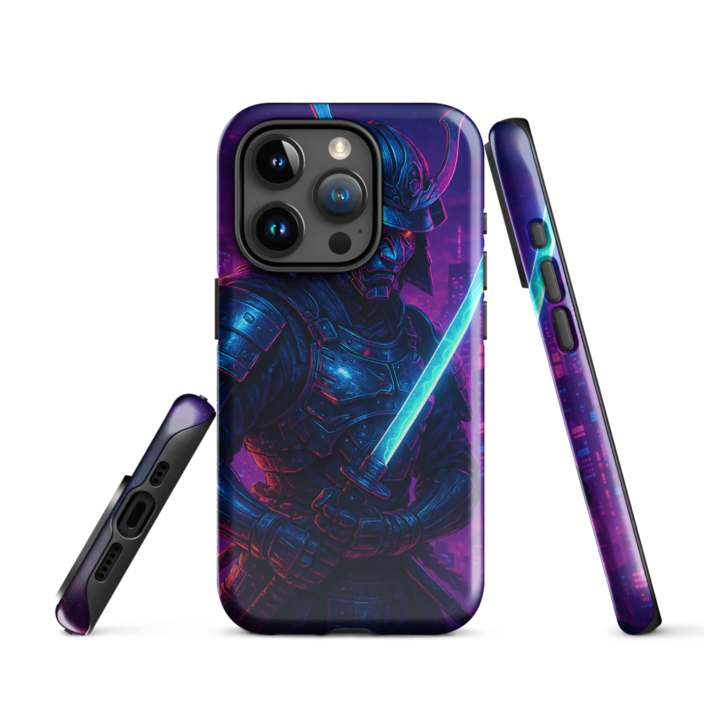 Samurai Neon Armor Case for iPhone